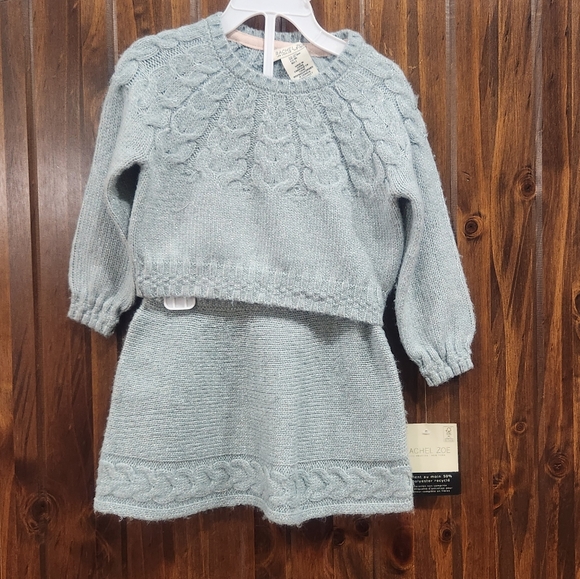 🆕️ Rachel Zoe Sweater Skirt Set & Hat - Picture 1 of 11